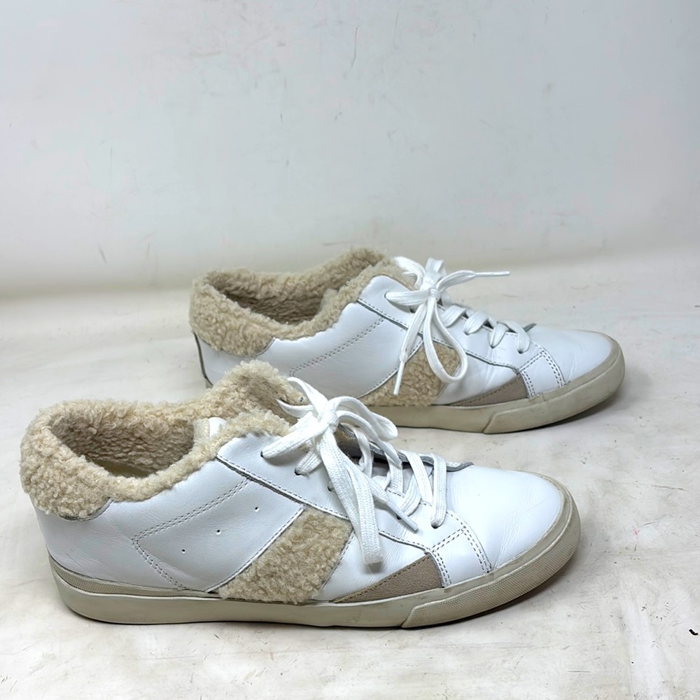 Marc Fisher Mello LTD White Sherpa Sneakers size 9